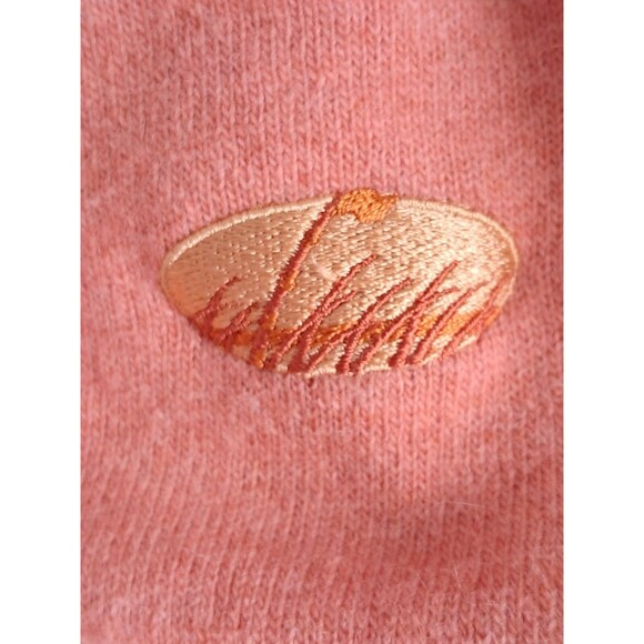 Peter Scott Men’s Scottish Wool Angora V Neck Sweater Size 44 Large Salmon - Picture 4 of 8